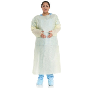 Halyard Healthcare Tri-Layer Isolation Gowns with Thumb Hooks - Basic Tri-Layer Isolation Gown, Size L - 43148