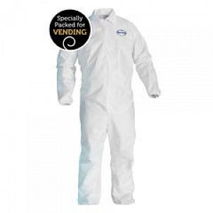 Kimberly-Clark Corporation KLEENGUARD A40 Zip-Front Liquid / Particle Protection Coveralls - Kleenguard A40 Liquid and Particle Protection Coverall, Zipper Front, Elastic Wrist, Size L - 44313