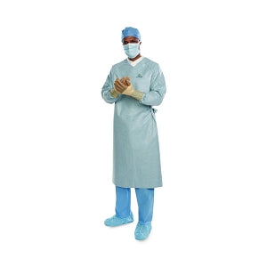 Halyard Aero Chrome Non-Sterile Breathable Surgical Gowns - Aero Chrome Breathable Performance Surgical Gown, Extra-Long, Size XL - 44668NS