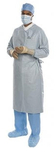 Halyard Health Aero Chrome Breathable Surgical Gowns - Surgical Gowns, Breathable Performance, Level 4 AAMI Protection, Size L, Extra Long - 44677