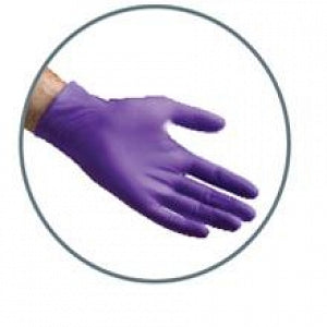 Halyard Health Purple Nitrile Max Exam Gloves - Powder-Free Nitrile Max Exam Gloves, Purple, Size S - 44992