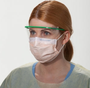 Halyard FLUIDSHIELD Procedure Masks - FLUIDSHIELD Fog-Free Procedure Mask with SO SOFT Lining, Orange - 47107