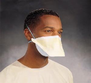 Halyard Health Pleated Procedure Mask with Ear Loops - Pleated Procedure Mask, Earloops, Yellow - 47117