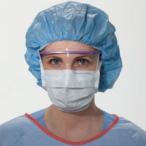 Halyard Health So Soft Surgical Masks - The Lite One Pleated Surgical Mask with Ties, Blue - 48100