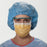 Halyard Health So Soft Surgical Masks - FluidShield ASTM Level 3 Fog-Free Pleated Surgical Mask with So Soft Lining and Ties, Orange - 48207