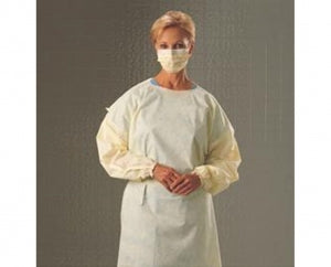 Kimberly Clark Yellow Exam / Isolation Gowns - Full Back Isolation Gown, Yellow, Size XL - 54101