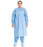 Halyard Health Tri-Layer AAMI 3 Isolation Gowns - Disposable Isolation Gown, Full Back, Blue, Size L - 54310