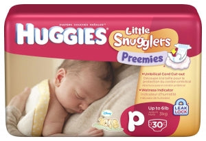 Kimberly Clark Huggies Preemie Diapers - Huggies Preemie Diaper, Up to 6 lb. - 67330