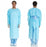 Halyard Health Impervious Gowns - Impervious Gown with Plastic Film and Open Back, Blue, Size XL - 69316