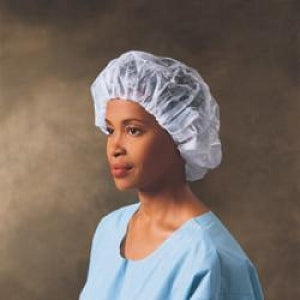 Halyard Health Bouffant Caps - Bouffant Cap, Blue, Size L, Surgical - 69804