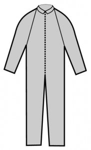 Halyard Health Extra Protection Coveralls - Extra Protection Coveralls, White, Size L - 75631