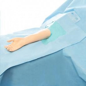 Halyard Health Fenestrated Surgical Hand Drapes - Fenestrated Orthopedic Hand Surgical Drape, 114" x 142" - 77450