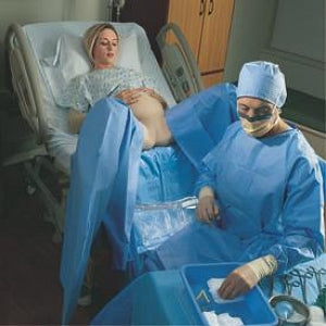 Halyard Health Buttock Drapes - Under Buttocks Drape, Surgical, Nonsterile, 40" x 44" - 79415