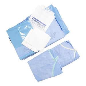 Halyard Health Lap Towel / Drape Pack III - Laparotomy Pack III with Drape, 104" x 76" x 120", Absorbent Towel, 15" x 22" - 88231