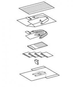 Halyard Health Laparotomy Pack II - Transverse Laparotomy Pack II with Drape with Armboard Covers, 100" x 72" x 120" - 88291