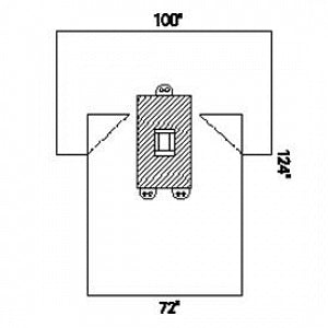 Halyard Health Laparotomy Drape - Laparoscopy Drape with Armboard Cover, Sterile, 100" x 72" x 124" - 89228