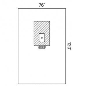 Halyard Health Laparotomy Drapes - Pediatric Laparotomy Drape with 3" x 8" Fenestration, Sterile, 60" x 108" - 89241