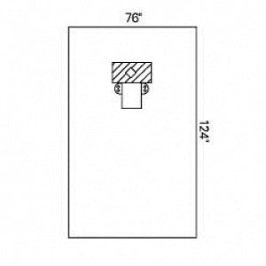 Halyard Health Throid Drapes - Fenestrated Thyroid Drape with Pad, 76" x 124", Sterile - 89255