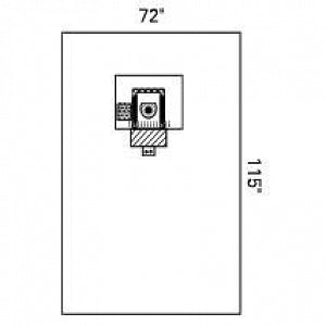Halyard Health Ophthalmic Drapes - Full Body Opthalmic Drape, Sterile, 72" x 115" - 89356