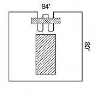 Halyard Health Peri Groin Drapes - Peri Groin Drape, Bilateral, Sterile, 84" x 80" - 89453