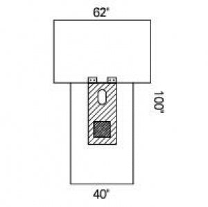 Halyard Health Cysto Drapes - T Cysto Drape, Sterile, 62" x 40" x 100" - 89548