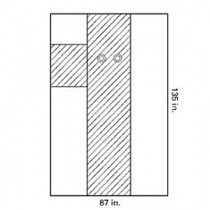 Halyard Health Angio Femoral Drapes - Femoral Angio Drape, Sterile, 87" x 135" - 89751