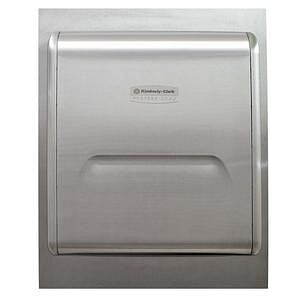 Kimberly-Clark MOD Stainless Steel Recessed Dispenser Housing - Stainless-Steel Recessed Dispenser - 43823