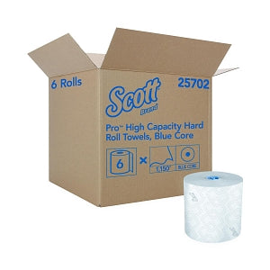 Kimberly Clark SCOTT MOD Hard Roll Towels - Scott Hard Paper Towel Roll for MOD Dispenser System, Blue / White - 25702