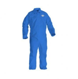 Kimberly-Clark Kleenguard A60 Bloodborne Pathogen Coveralls - A60 Blood-borne and Chemical Splash Coveralls, Blue, Size M - 45232