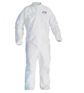 Kimberly-Clark KLEENGUARD A30 Breathable Coveralls - Kleenguard A30 Series Coveralls, White, Size M - 46102