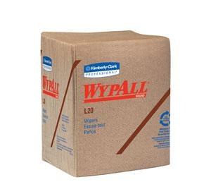 Kimberly Clark WypAll Wipers - Wypall Wiper, L20, Quarter-Fold, Multiply - 47000