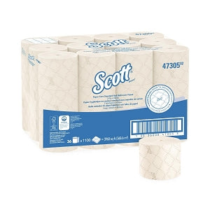 Kimberly Clark Scott Bath Tissue - Scott Pro Small Core Standard Roll Bath Tissue, White, High Count - 47305