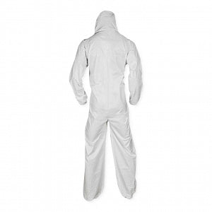 Kimberly-Clark Kleenguard A20 Coveralls - Kleenguard A20 Coveralls with Zipper, White, Size L - 49123