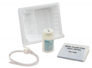 Cardinal Health Argyle Graduated Suction Catheter Tray with Saline - Argyle Graduated Suction Catheter Tray with Chimney Valve and Sterile Saline, 14 Fr - 12142