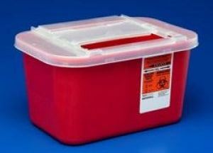 Cardinal Health Slide Lid Sharps-A-Gator Containers - Sharps Container, Red, 1 gal. - 31143699