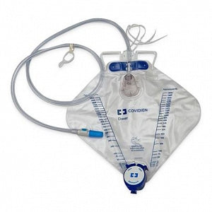 Cardinal Health Dover Drainage Bags - Dover Urine Drainage Bag with Needle Sampling Port, 40" Tubing, 2, 000 mL, Bed Hook Hanger - 3512