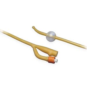 Cardinal Silicone Elastomer-Coated Latex Foley Catheters - Silicone Elastomer Catheter, 14 Fr, 10 mL - 402714