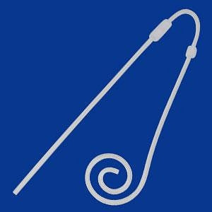 Medtronic Argyle Curl Cath Peritoneal Dialysis Catheter - Swan Neck Moncrief-Popovich Curl Catheter, 2 Cuffs, 62.5 cm, Pediatric ⁄ Adolescent - 8888414029