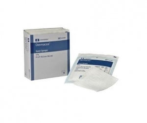 Cardinal Health Dermacea Nonwoven Gauze Sponges - Sterile Dermacea 4-Ply Nonwoven Gauze Sponge, 4" x 4" - 441412