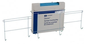 Cardinal Health Devon Sponge Counting System - Devon Bag-It Sponge Count Bag Dispenser Box, Blue Black - 5096