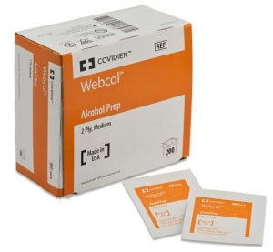 Cardinal Health WEBCOL Alcohol Prep Pad - WEBCOL Alcohol Prep Pads, Sterile, 2-Ply, Size L - 5110