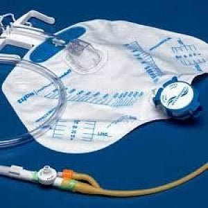 Cardinal Health Mono-Flo Anti-Reflux foley Tray - Curity Foley Catheter Tray, Curity, 2000 mL Drainage Bag, 16 Fr - 6155