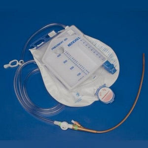 Cardinal Health Foley Catheters and Prep Trays - Foley Urine Meter Tray, Drain Bag, 16 Fr, IC, with Luer Lock - 7006ICLL