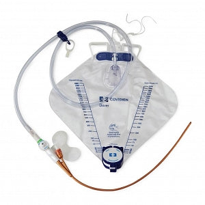 Cardinal Health Foley Catheters and Prep Trays - Foley Urine Meter Tray, Drain Bag, 18 Fr, IC, with Luer Lock - 7008ICLL