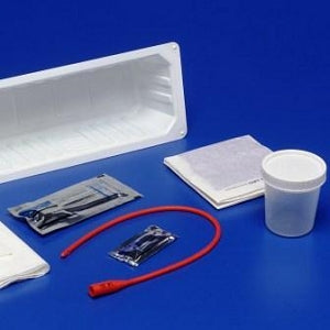 Cardinal Health Dover Urethral Catheterization Trays - Open Urethral Catheter Tray, PVP Swab Sticks, No Catheter - 75010