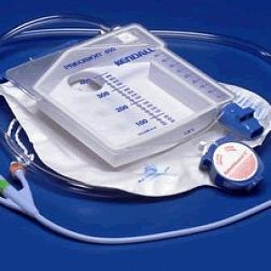 Cardinal Health Dover Add-A-Foley Drainage Bag Trays - Dover Add-A-Foley Catheter Tray, Needleless Sampling Port, Specimen Cup, PVP, 10 mL Syringe, 2000 mL, 48" - 8256