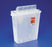 Cardinal Health Always-Open Lid Sharps Safety Containers - In-Room Sharps Container with Always Open Lid, Clear, 5 qt. - 851201