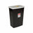 Cardinal RCRA Hazardous Waste Containers with Sliding Lid - Sharps Container with Slide Lid, Black, 12 gal. - 8612RC