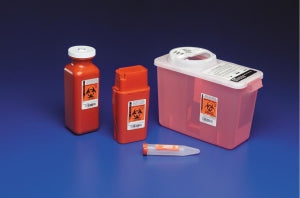 Cardinal Transportable Sharps Containers - Transportable Sharps Container, Red, 1.5 qt. - 8909