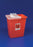 Cardinal Health SharpSafety Hinged Lid Sharps Containers - Sharps Container with Hinged Lid, Red, 12 gal. - 8933